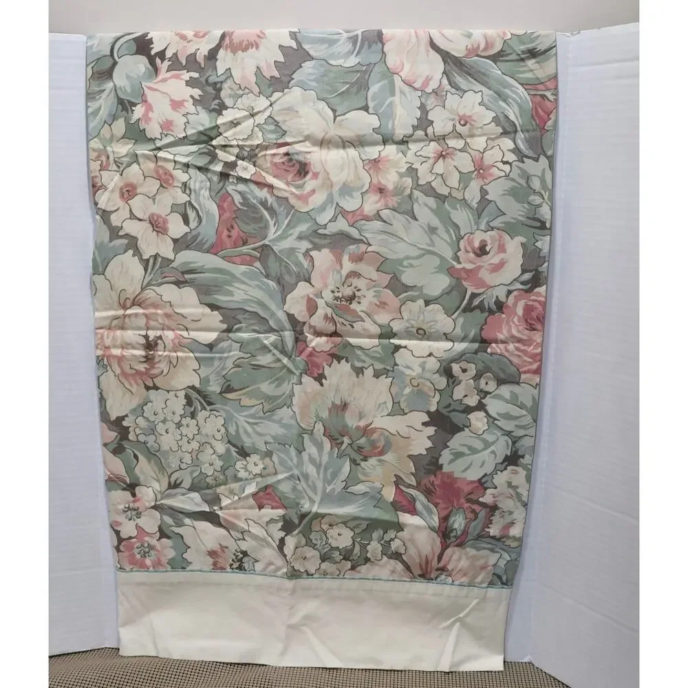 Cannon Pillowcase Standard Queen 100% Cotton Floral USA Made